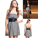 estilo de Kim Kardashian / vestido strapless rayas / vestidos de mujer (ff-1802bf011-0811)