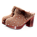 schoenleest hoge hakken pumps met imitatie wol mode-schoen (0987-x3468)