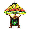 Tiffany Style Table Light with 2 Lights - Dragonfly Pearl Featured