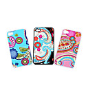 Silicone Protective Case for iPhone 4 - Grid (3 Colors Per Pack)
