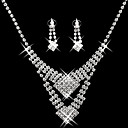 Gorgeous CZ Cubic Zirconia Wedding Bridal Jewelry Set(Including Necklace,Earing)(0986-S006)