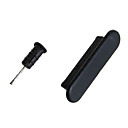 datos / toma de auriculares anti-polvo + kit de extracción de tarjeta SIM bandeja para 3g/3gs/4g iphone (hf255)