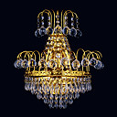 3-luce k9 cristallo color oro brillante wall sconce cromo (1069-j9870-B3)