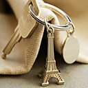 "Mariage à destination" Tour Eiffel trousseau de clés en velours sac cadeau
