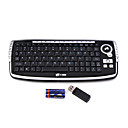 Mini 2.4G Wireless QWERTY Keyboard + Trackball (Black)
