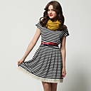 TS Striped Short Sleeve Day Dress
