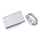 aluminium externe batterij voor ipad / iphone / ipod (zilver)