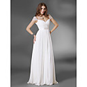 Chiffon A-line Floor-length Evening Dress