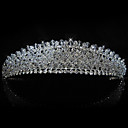 aleación preciosa con diamantes de imitación tiara nupcial / casco
