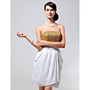Chiffon Sheath/ Column Strapless Short/ Mini Cocktail Dress inspired by Taylor Swift