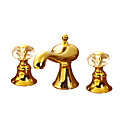 Ti-PVD Finish Widespread Bathroom Sink Faucet