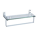Bathroom Accessories Aluminum Glass Shelf With Tower Bar(1018-J665-7)