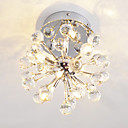 SEMINOLE - Deckenlampe Floral aus Kristall mit Chrom-Lackierung mit 6 Glühbirnen