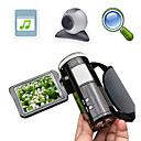5MP CMOS @ 30fps 8xdigital zoom digitale video camera met 3.0 "LCD-scherm mp3 pc camera tv-out functie (dv-568)