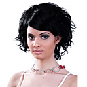 Capless 100% Human Hair Wig Chin Length High Quality Black Curly Hair Wig