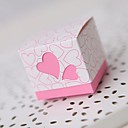 Square Favor Box With Heart Cutouts (Set of 12)