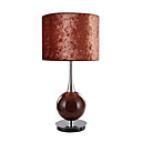 Table Light with Brown Ball Featured Light Pole (E27 Bulb Base)