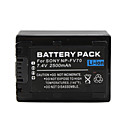  rechargeable NP-FV70 7.4v 2500mah batterie compatible pour Sony HDR-cx150e et plus