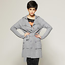 Double-breasted Long Sleeves Lapel Longline Cardigan / Women's Sweaters (FF-C-BL0736301)
