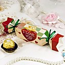"Sweet Love Bear" Candy Wrapper Style Favor Box (Set of 12)