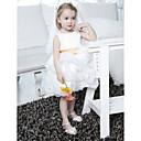 Ball Gown Bateau Knee-length Organza Satin Flower Girl Dress
