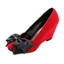 similpelle Zeppa superiore chiuso piedi con bowknot casual / luna di miele scarpe (1180-2752028) più colori disponibili