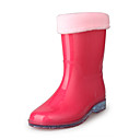 Rubber Upper Flat Heel Kids Mid-calf Rain Boots Outdoor Shoes