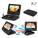 7 pollici lettore DVD portatile con schermo girevole TV + analogico (hv19)