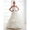 Ball Gown Sweetheart Floor-length Satin Wedding Dress