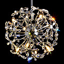 OCONEE - Lampadario in cristallo in cromo con 8 lampadine