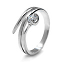 Marvelous CZ Cubic Zirconia And Stainless Steel Ring