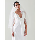 2 Layers Fingertip Wedding Bridal Veil