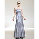 Trumpet/ Mermaid Strapless Floor-length Taffeta Evening Dress