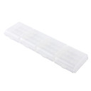 aaa / aa plastic behuizing houder opbergdoos (wit)