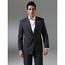 Single-Breasted 2 Button Side-vented Notch Lapel Wool Groom Wear/ Tuxedo/ Men's Suit Jacket and Pants (PMLFXZ0068)