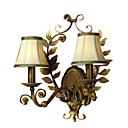 2-lightFabric Wall Sconce