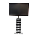 Black contemporary Crystal Table Light