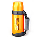 Durable Sports Water Bottle Vacuum Camping Pot with Belt 750ml Yellow