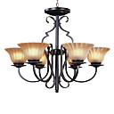 6-light Glass Pendant Light