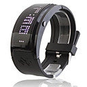  White LED Black Band Wrist Watch with 10 Character Display