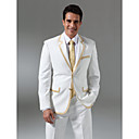 Single-Breasted 2 Button Non-vented Notch Lapel Wool Groom Wear/ Tuxedo/ Men's Suit Jacket (PMLFXZ0118)
