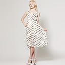 Polka Dot Pleat Dress