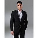 1 Button Non-vented Notch Lapel Wool Groom Wear/ Tuxedo/ Men's Suit Jacket and Pants (PMLFXZ0066)