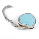 Blue Leather Heart-shaped Purse Hanger(set of 4)
