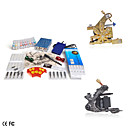 2 Guns Tattoo Kit with Mini Power and 10 Color Ink
