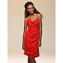 Chiffon Sheath/ Column Cowl Knee-length Cocktail Dress inspired by Fergie