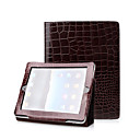 Brown 2 in 1 Protective Crocodile Leather Case For iPad