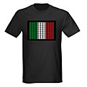 suono e la musica attivato spettro VU meter el visualizzatore portato t-shirt (4 * aaa)