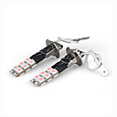 12 LED SMD H3 Car Fog Bulb Pink Light Lamp(Constant light/Strobe)