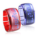 paire de conception future Bracelet montre-bracelet led bleu - bleu et rouge